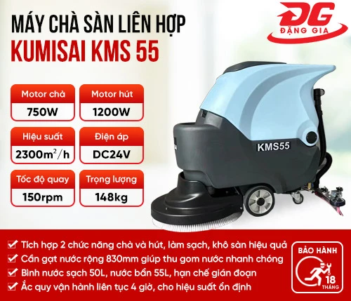 Máy chà sàn liên hợp Kumisai KMS 55 2