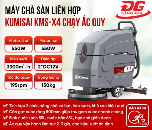 Máy chà sàn Kumisai KMS-X4 chạy ắc quy 2