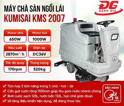 Máy chà sàn ngồi lái Kumisai KMS 2007 2