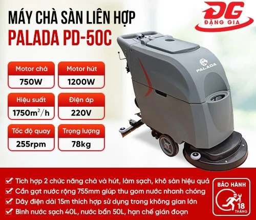 Máy chà sàn liên hợp Palada PD-50C 2