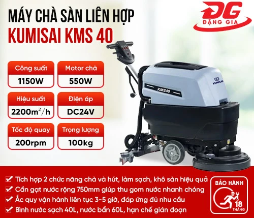 Máy chà sàn liên hợp Kumisai KMS-40 2