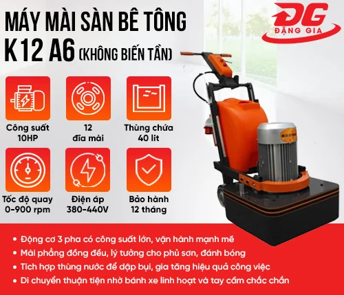 Máy mài sàn bê tông K12 A6 (không biến tần) 2