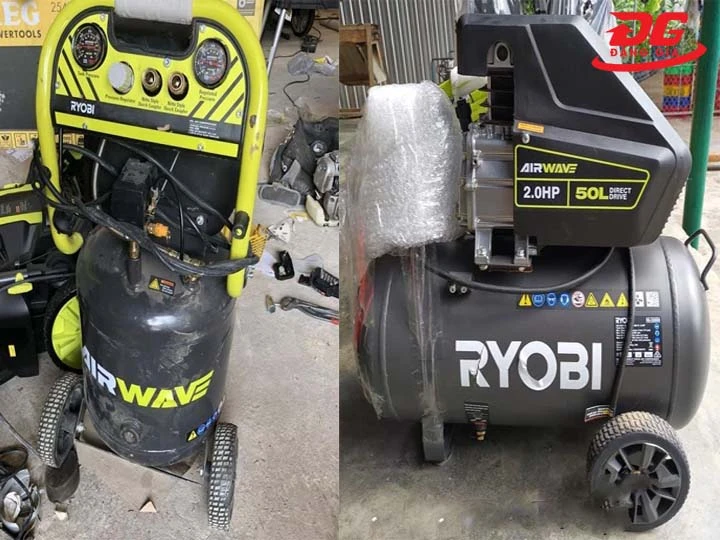 Máy nén khí Ryobi có dầu và không dầu