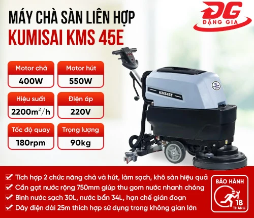 Máy chà sàn liên hợp dùng điện Kumisai KMS 45E 2