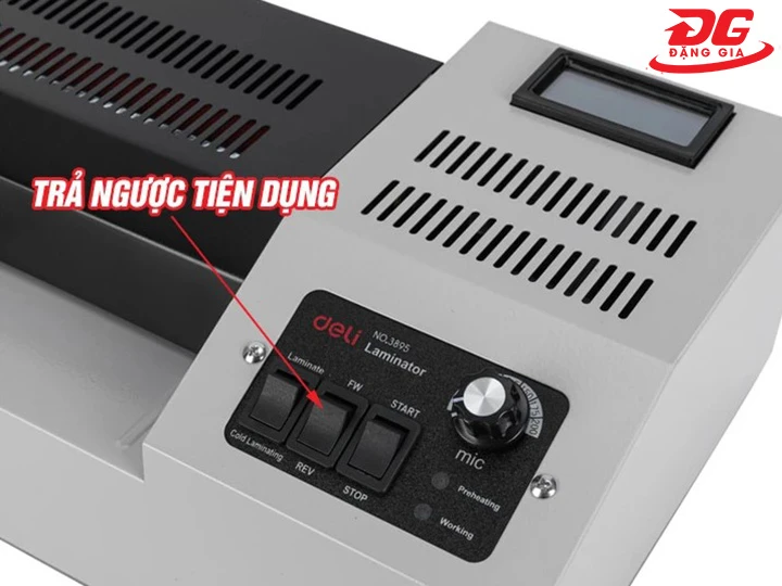 Mua máy có tính năng chống kẹt, trả ngược