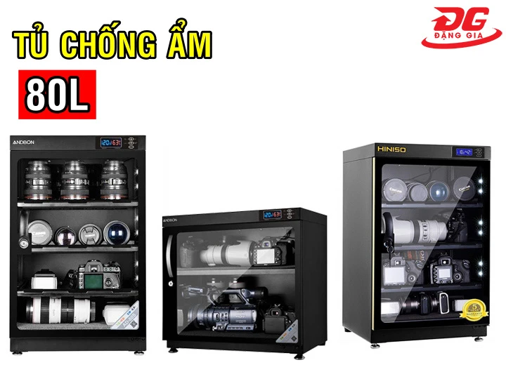 tủ chống ẩm 80L sức chứa vừa đủ