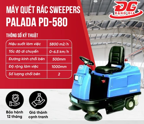 Xe quét rác SWEEPERS Palada PD-580 2
