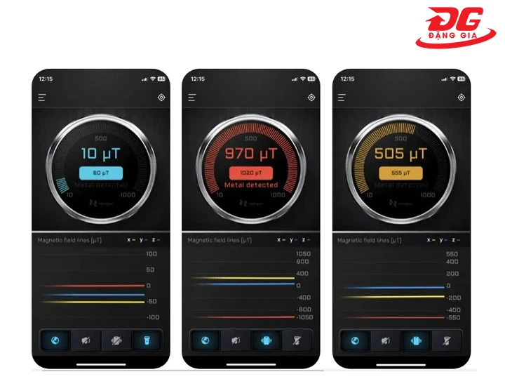 app dò kim loại Metal Detector - Smart Sensor