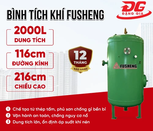 bình tích khí Fusheng 2000L