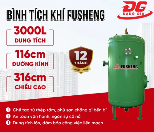 bình chứa khí nén Fusheng 3000L