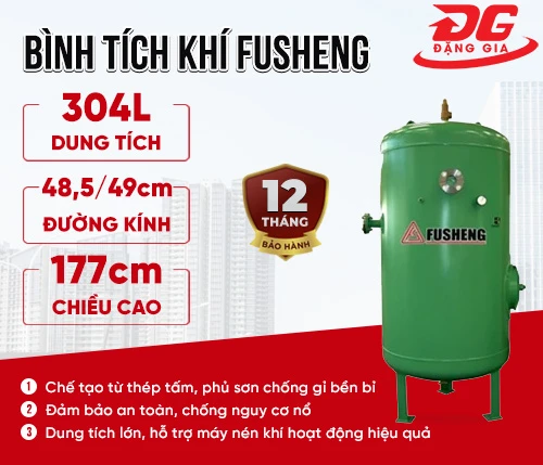 Bình chứa khí nén Fusheng 304L 2