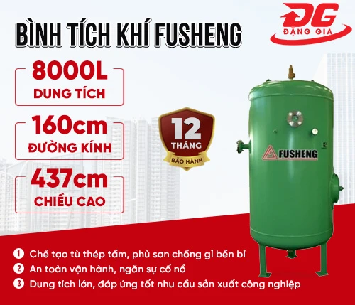 Bình chứa khí nén Fusheng 8000L 2