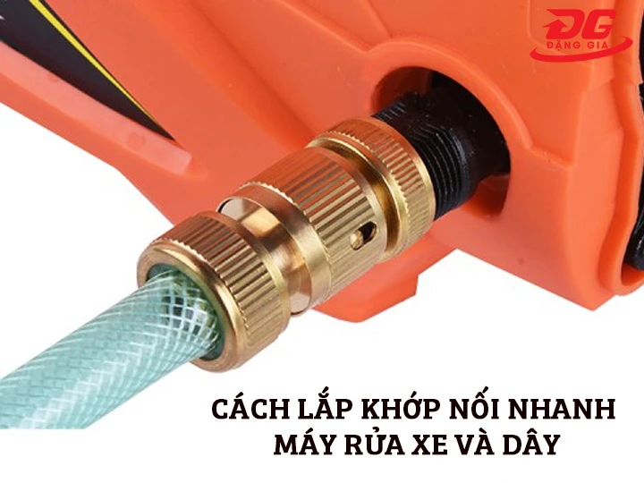 cách lắp khớp nối nhanh máy rửa xe và dây