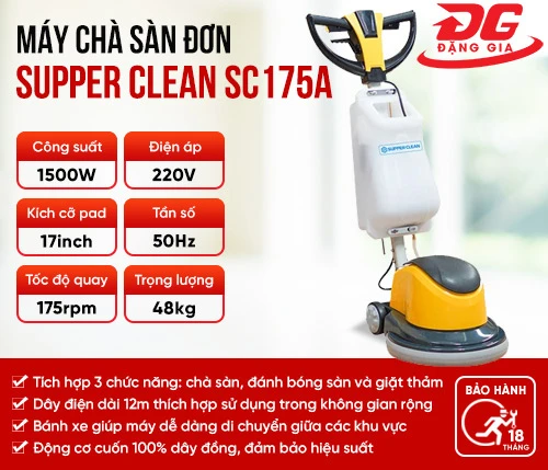 Máy chà sàn công nghiệp Supper Clean SC 175A 2