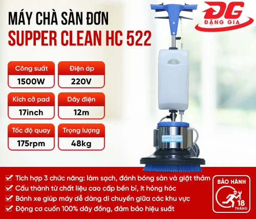 Máy chà sàn công nghiệp Supper Clean HC 522 2
