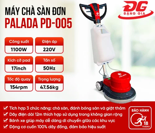 Máy chà sàn - thảm công nghiệp Palada PD-005 2