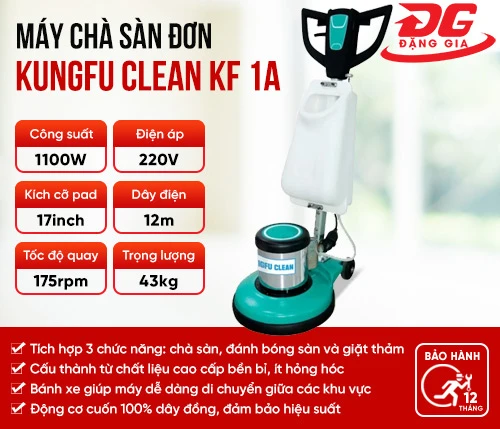 Máy chà sàn giặt thảm công nghiệp Kungfu Clean KF 1A 2
