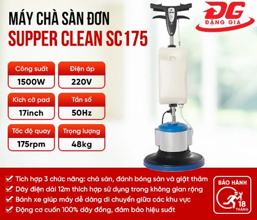 Máy chà sàn - thảm công nghiệp Supper Clean SC 175 2