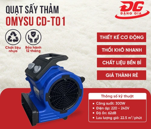 quạt thổi thảm CD-T01