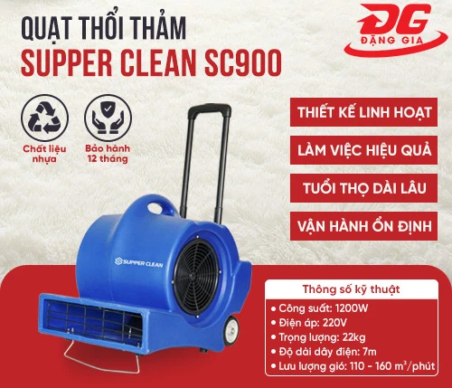 quạt thổi thảm supper clean sc900