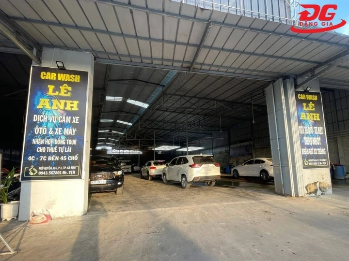 Rửa xe Cà Mau LÊ ANH Car Wash tiện lợi và nhanh chóng