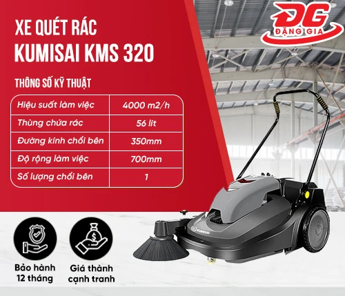 Xe quét rác Kumisai KMS 320 2