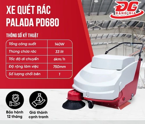 Xe quét rác Palada PD680 2
