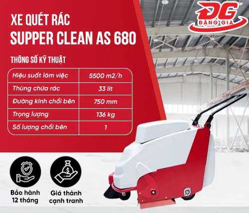 Xe quét rác Supper Clean AS 680 2