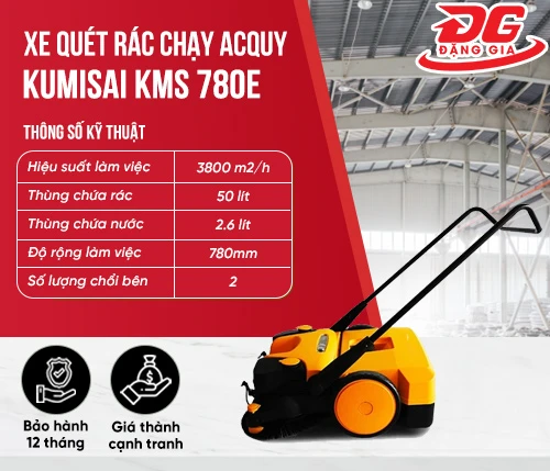 Xe quét rác chạy acquy Kumisai KMS 780E 2