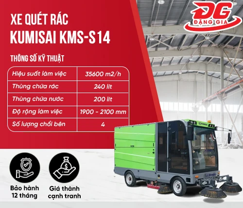 Xe quét rác Kumisai KMS-S14 2
