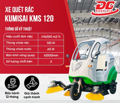 Xe quét rác Kumisai KMS 120 2