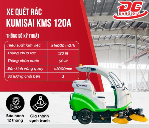 Xe quét rác Kumisai KMS 120A 2