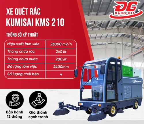 Xe quét rác Kumisai KMS 210 2