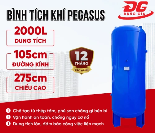 Bình tích khí Pegasus 2000L 2