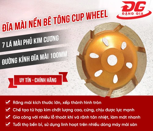 Đĩa mài nền bê tông Cup Wheel 2