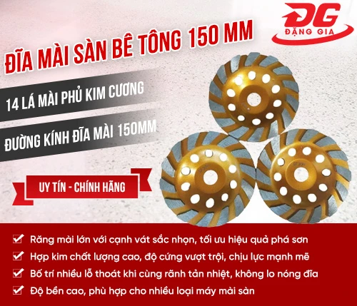 Đĩa mài sàn bê tông 150 mm 2