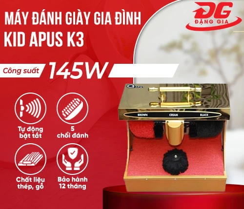 Máy đánh giày gia đình Kid Apus K3 2