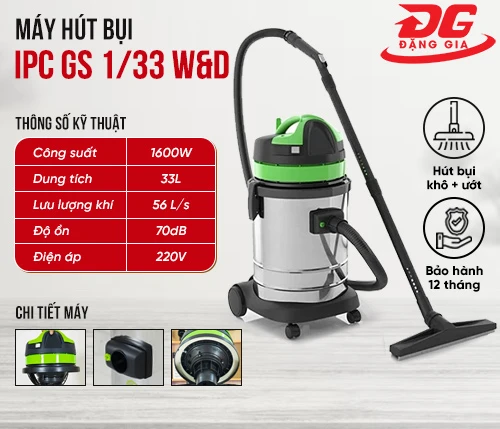 Máy hút bụi khô ướt IPC GS 1/33 W&D 2
