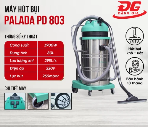 Máy hút bụi công nghiệp Palada PD 803 2