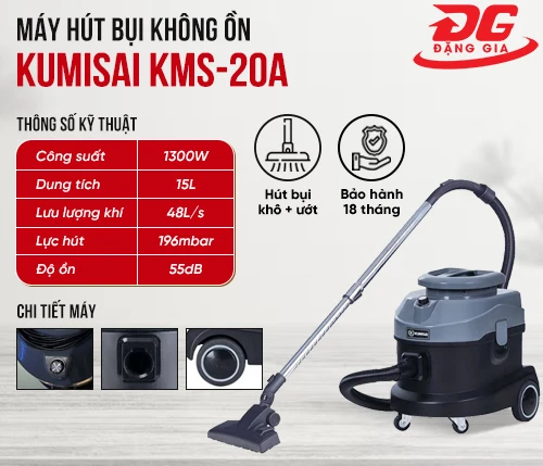 Máy hút bụi không ồn Kumisai KMS-20A 2