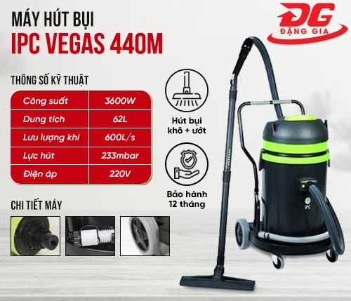 Máy hút bụi công nghiệp IPC Vegas 440M 2