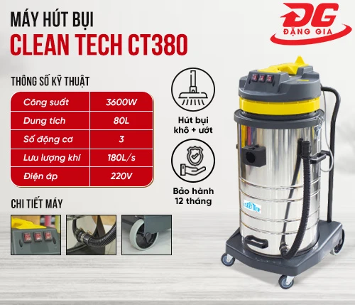 Máy hút bụi Clean Tech CT380 2