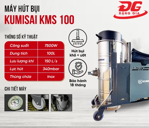 Máy hút bụi công nghiệp Kumisai KMS 100 2