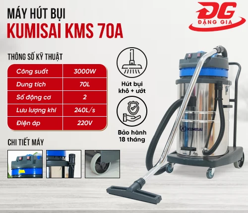 Máy hút bụi công nghiệp Kumisai KMS 70A 2