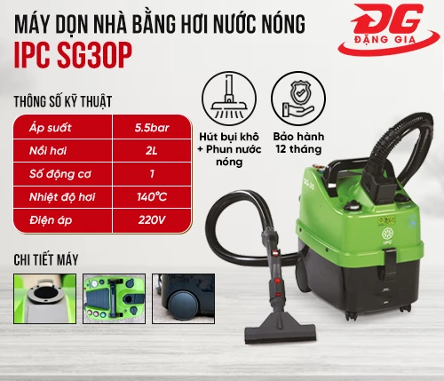 Máy dọn nhà bằng hơi nước nóng IPC SG30P 2