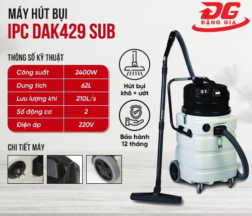 Máy hút bụi hút nước IPC DAK429 SUB 2