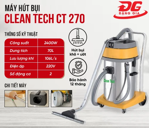 Máy hút bụi Clean Tech CT 270 2
