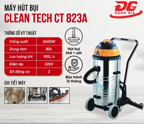 Máy hút bụi Clean Tech CT 823A 2