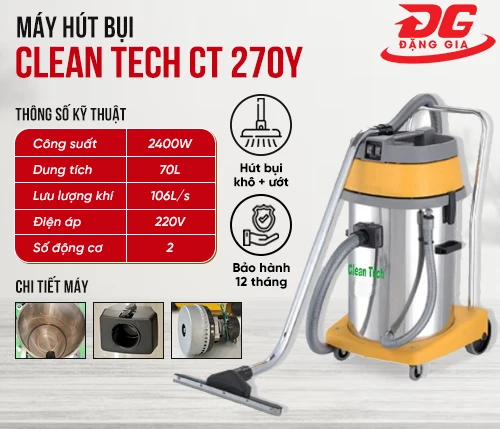 Máy hút bụi Clean Tech CT 270Y 2