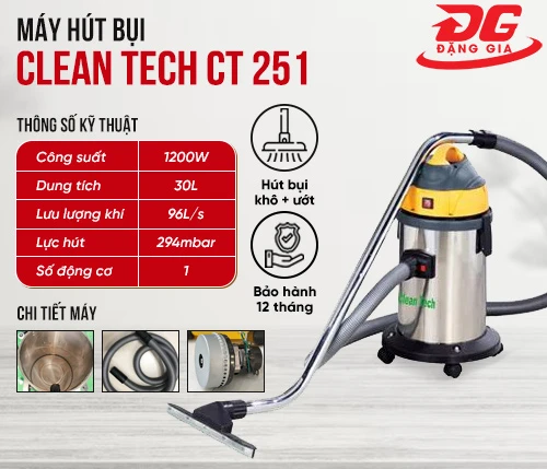 Máy hút bụi Clean Tech CT 251 2